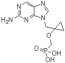 structure of CAS# 441785-25-7, Besifovir;[[[1-[(2-Amino-9H-purin-9-yl)methyl]cyclopropyl]oxy]methyl]phosphonic acid