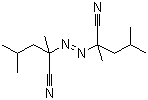 structure of CAS# 4419-11-8, 2,2'-Azobis(2,4-dimethyl)valeronitrile;2,2'-Azobis(2,4-dimethylvaleronitrile)