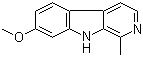 structure of CAS# 442-51-3, Harmine;7-Methoxy-1-methyl-9H-pyrido[3,4-b]indole; 7-Methoxy-1-methyl-9H-beta-carboline