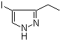 结构式 CAS# 442876-19-9, 3-乙基-4-碘-1H-吡唑