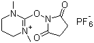 structure of CAS# 443305-33-7, O-Succinimidyl-1,3-dimethylpropyleneuronium hexafluorophosphate;HPD-OSu