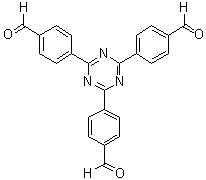 结构式 CAS# 443922-06-3, 4,4',4''-(1,3,5-三嗪-2,4,6-三基)三[苯甲醛]