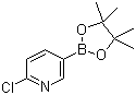 structure of CAS# 444120-94-9, 2-Chloropyridine-5-boronic acid pinacol ester;6-Chloro-3-pyridineboronic acid pinacol ester; 2-Chloro-5-(4,4,5,5-tetramethyl-1,3,2-dioxaborolan-2-yl)pyridine