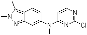 N-(2-Chloropyrimidin-4-yl)-N,2,3-trimethyl-2H-indazol-6-amine molecular structure (CAS 444731-75-3)