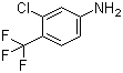 结构式 CAS# 445-13-6, 4-氨基-2-氯三氟甲苯; 3-氯-4-(三氟甲基)苯胺