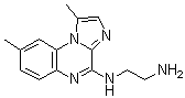 结构式 CAS# 445430-58-0, N-(1,8-二甲基咪唑并[1,2-a]喹喔啉-4-基)-1,2-乙二胺