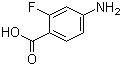 4-Amino-2-fluorobenzoic acid molecular structure (CAS 446-31-1)