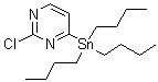 structure of CAS# 446286-25-5, 2-Chloro-4-(tributylstannyl)pyrimidine