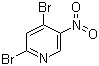 2,4-Dibromo-5-nitropyridine molecular structure (CAS 4487-57-4)