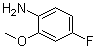 结构式 CAS# 450-91-9, 2-甲氧基-4-氟苯胺
