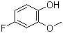 结构式 CAS# 450-93-1, 4-氟-2-甲氧基苯酚