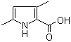 structure of CAS# 4513-93-3, 3,5-Dimethylpyrrole-2-carboxylic acid;3,5-Dimethyl-1H-pyrrole-2-carboxylic acid