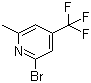 2-Bromo-6-methyl-4-trifluoromethylpyridine molecular structure (CAS 451459-17-9)