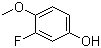3-Fluoro-4-methoxyphenol molecular structure (CAS 452-11-9)