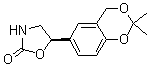 结构式 CAS# 452339-73-0, (5R)-5-(2,2-二甲基-4H-1,3-苯并二氧杂环己-6-基)-1,3-恶唑烷-2-酮