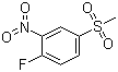 structure of CAS# 453-72-5, 2-Fluoro-5-methylsulphonylnitrobenzene;4-Methylsulfonyl-2-nitrofluorobenzene; 1-Fluoro-4-(methylsulfonyl)-2-nitrobenzene
