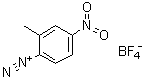 2-Methyl-4-nitrobenzenediazonium tetrafluoroborate molecular structure (CAS 455-90-3)