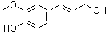 structure of CAS# 458-35-5, Coniferyl alcohol;4-Hydroxy-3-methoxycinnamyl alcohol