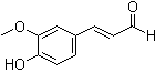 结构式 CAS# 458-36-6, 3-(4-羟基-3-甲氧基苯基)-2-丙烯醛