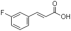 structure of CAS# 458-46-8, 3-Fluorocinnamic acid;3-(3-Fluorophenyl)propenoic acid