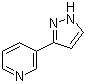 structure of CAS# 45887-08-9, 3-(1H-Pyrazol-3-yl)pyridine