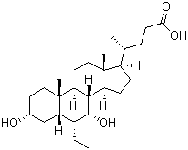 结构式 CAS# 459789-99-2, 6-乙基鹅去氧胆酸