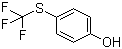 4-(三氟甲硫基)苯酚分子结构 (CAS 461-84-7)