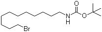 结构式 CAS# 463930-53-2, N-(11-溴十一烷基)氨基甲酸叔丁酯