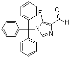 5-Fluoro-1-(triphenylmethyl)-1H-imidazole-4-carboxaldehyde molecular structure (CAS 464924-63-8)
