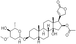 结构式 CAS# 465-16-7, 欧夹竹桃甙丙; 夹竹桃甙; 夹竹桃苷