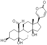 (3beta,5beta)-3,5,14-Trihydroxy-19-oxobufa-20,22-dienolide molecular structure (CAS 465-90-7)