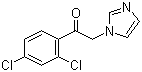 结构式 CAS# 46503-52-0, 2'-(1H-咪唑-1-基)-2,4-二氯苯乙酮