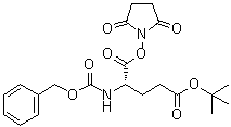 (4S)-5-[(2,5-Dioxo-1-pyrrolidinyl)oxy]-5-oxo-4-[[(phenylmethoxy)carbonyl]amino]pentanoic acid 1,1-dimethylethyl ester molecular structure (CAS 4666-16-4)