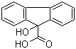 structure of CAS# 467-69-6, 9-Hydroxy-9-fluorenecarboxylic acid ;9-Hydroxyfluorene-9-carboxylic acid; Flurenol