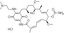 结构式 CAS# 467214-21-7, 阿螺旋霉素盐酸盐
