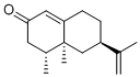 structure of CAS# 4674-50-4, Nootkatone;(4R,4aS,6R)-4,4a-dimethyl-6-prop-1-en-2-yl-3,4,5,6,7,8-hexahydronaphthalen-2-one