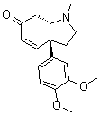 (3aR,7aS)-3a-(3,4-Dimethoxyphenyl)-1,2,3,3a,7,7a-hexahydro-1-methyl-6H-indol-6-one molecular structure (CAS 468-54-2)
