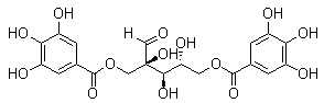 金缕梅单宁分子结构 (CAS 469-32-9)