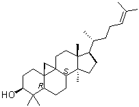 structure of CAS# 469-38-5, Handianol;9,19-Cyclo-24-lanosten-3beta-ol; Cycloart-24-en-3beta-ol; NSC 670193