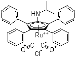 结构式 CAS# 470688-18-7, 氯二羰基[1-(异丙基氨基)-2,3,4,5-四苯基环戊二烯]钌(II)