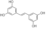 结构式 CAS# 4721-07-7, 4-[2-(3,5-二羟基苯基)乙烯基]-1,3-苯二酚; 氧化白藜芦醇