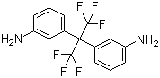 structure of CAS# 47250-53-3, 2,2-Bis(3-aminophenyl)hexafluoropropane