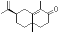 结构式 CAS# 473-08-5, alpha-香附酮; (4aS,7R)-1,4a-二甲基-7-丙-1-烯-2-基-3,4,5,6,7,8-六氢萘-2-酮