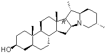 垂茄次碱分子结构 (CAS 474-08-8)