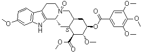 利血平 N-氧化物分子结构 (CAS 474-48-6)