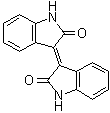 structure of CAS# 476-34-6, Isoindigo;3-(1,2-Dihydro-2-oxo-3H-indol-3-ylidene)-1,3-dihydro-2H-indol-2-one; Indin; Isoindigo; delta3,3'-Bioxindole