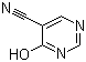 structure of CAS# 4774-34-9, 4-Hydroxypyrimidine-5-carbonitrile