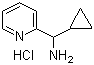 结构式 CAS# 478263-93-3, 环丙基(吡啶-2-基)甲胺盐酸盐