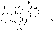 structure of CAS# 478980-03-9, Allyl[1,3-bis(2,6-diisopropylphenyl)imidazol-2-ylidene]chloropalladium(II);CX21