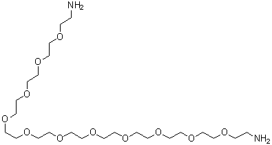 structure of CAS# 479200-82-3, 3,6,9,12,15,18,21,24,27,30,33-Undecaoxapentatriacontane-1,35-diamine